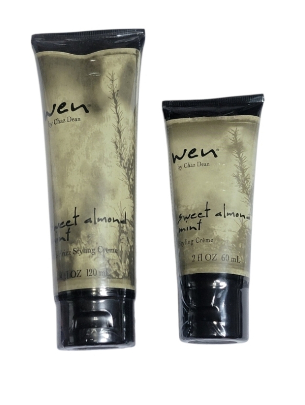 NEW! WEN BY CHAZ DEAN Sweet Almond Mint Styling Creme Bundle